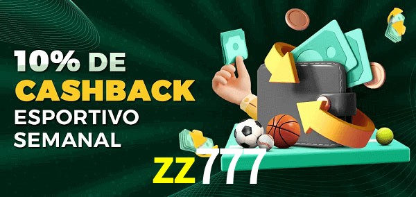 10% de bônus de cashback na zz777